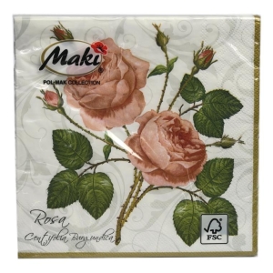 Serwetki Maki Rosa róża róże classic