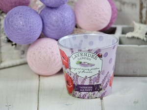 Świeca zapachowa w szkle Lavender & Poppy
