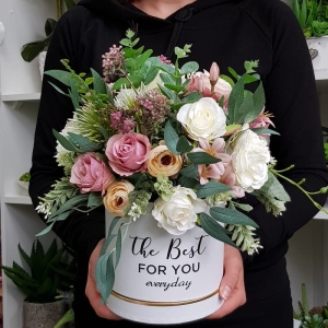Flowerbox YAZMIN kwiaty w pudełku M boho 