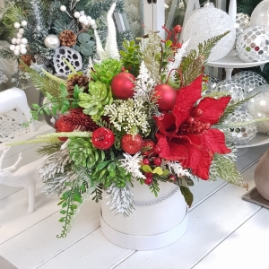 Flowerbox kompozycja świąteczna pudełko M 