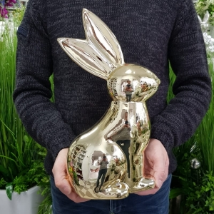 Zając figurka Eloy glam gold L