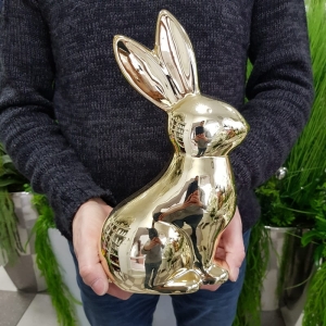 Zając figurka Eloy glam gold M
