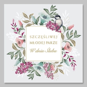 Kartka ślubna Młodej Parze wz.5