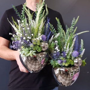 Kompozycja wrzosy silver Cyntia