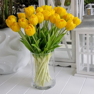 Tulipan pełny natural touch premium żółty