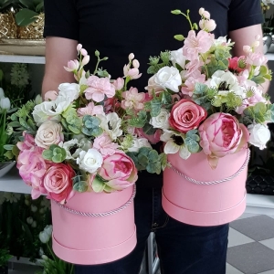 Flowerbox kwiaty w pudełku kwiatowy ogród M