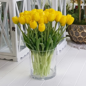 Tulipan otwarty natural touch premium żółty