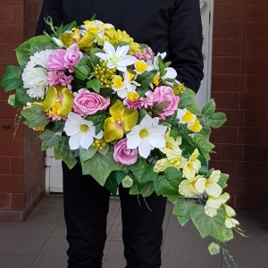 Kompozycja nagrobna wiązanka Manilla Spring 90cm