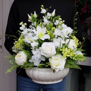 Kwiatowa kompozycja de luxe Alena greenery XL