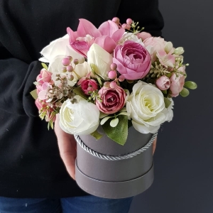 Flowerbox na prezent kwiaty premium box Zoia S
