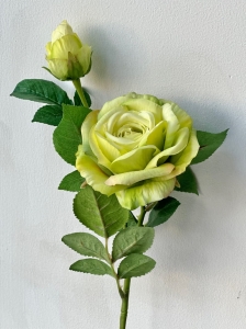 Róża gumowana silikon kwiat roślina premium 65cm duża główka