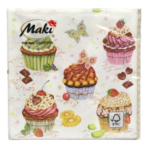 Serwetki Maki babeczki cupcake