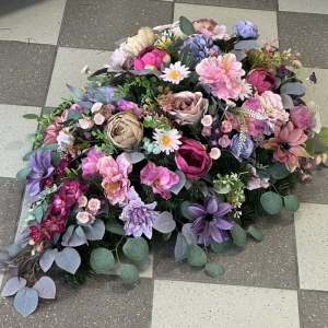Kompozycja funeralna wiązanka nagrobna stroik na grób Odeta 100cm