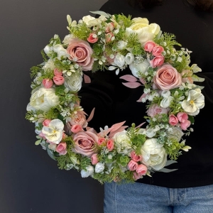 Wianek wiosenny na drzwi kominek Mira wz.1