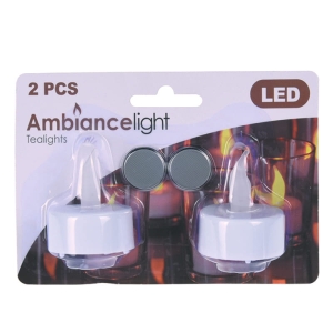 Tea-light podgrzewacz światełka LED 2 szt. 