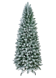 Choinka premium na stojaku Polski Producent SLIM PE Snow 280 cm