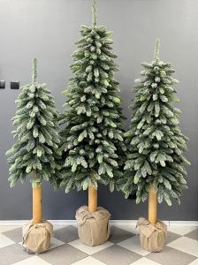 Choinka premium na pniu Polski Producent OSLO PE Frost 180 cm