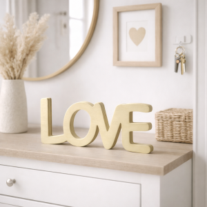 Napis sklejka natural LOVE duży 34cm