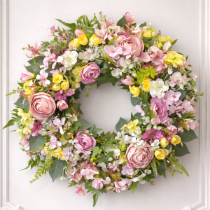 Wianek na drzwi kominek ścianę dekoracja Floris spring wz.2