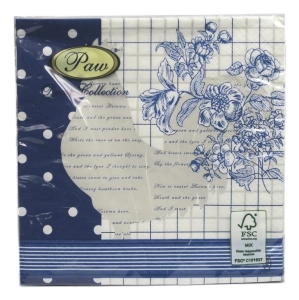 Serwetki Paw Kitchen Rooster blue