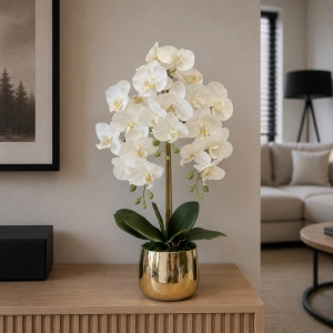 Storczyk sztuczny kwiat orchidea w donicy 