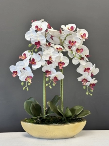 Storczyk sztuczny kwiat orchidea w donicy