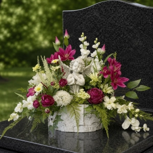 Kompozycja nagrobna anioł dekoracja funeralna Melita wz.3