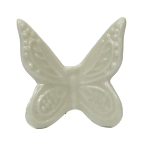Figurka motyl pastel mały biały 