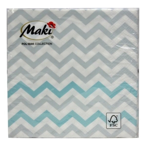 Serwetki PAW chevron pastel