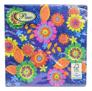 Serwetki Paw kwiaty mix kolorów